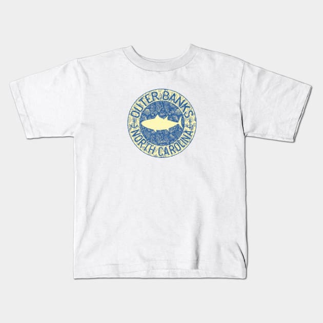 Outer Banks, North Carolina, Bluefin Tuna Kids T-Shirt by jcombs